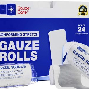 Gauze Rolls Pack Of 24 Stretch Bandage Rolls
