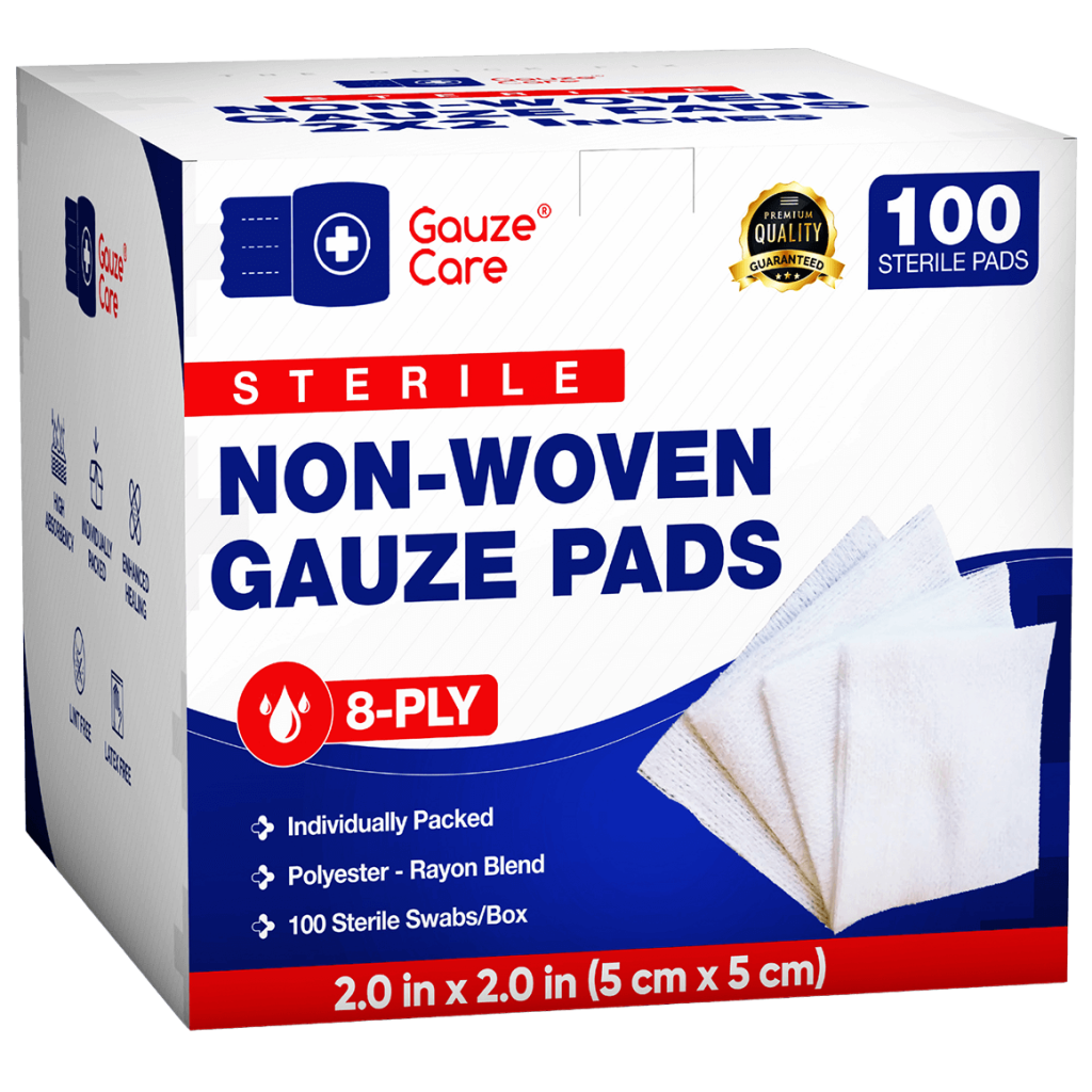 Surgical Gauze Pads With Extra Absorbency For Wound Care